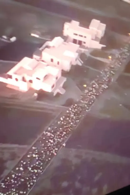 Imagen a vista de dron del inicio de la Bajada en Mancha Blanca&nbsp;