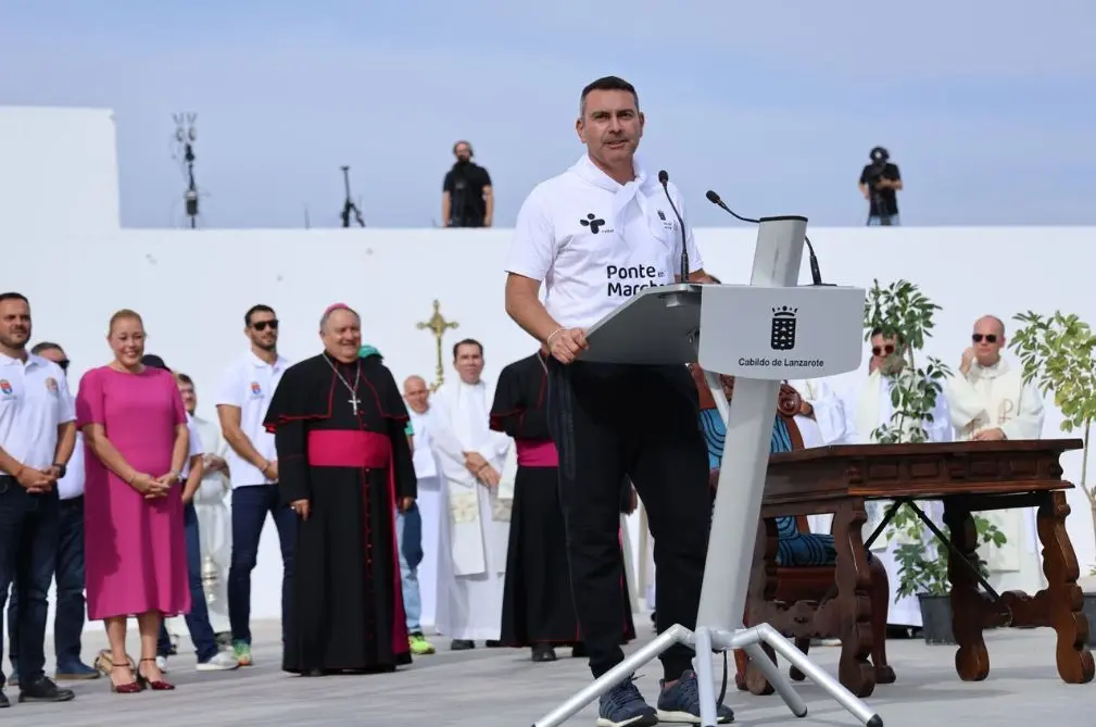 El presidente del Cabildo, Oswaldo Betancort