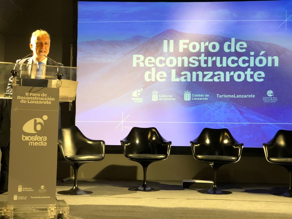 Presidente de Canarias en el II Foro de Reconstrucción de Lanzarote