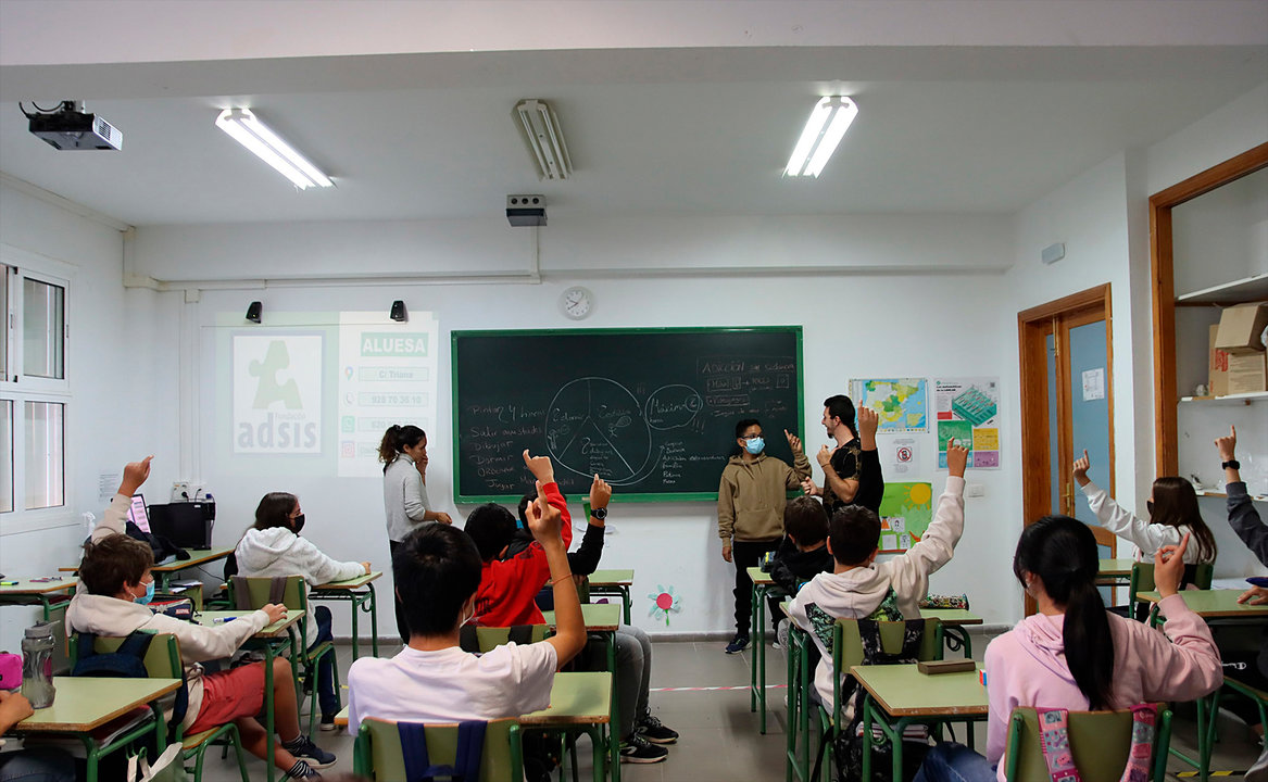 Clase de un instituto (FOTO: Dory Hernández)
