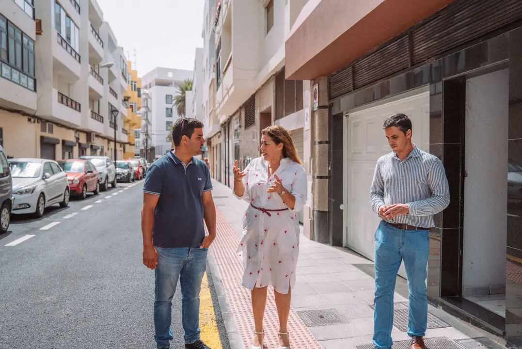 Visita obras de calles en Arrecife
