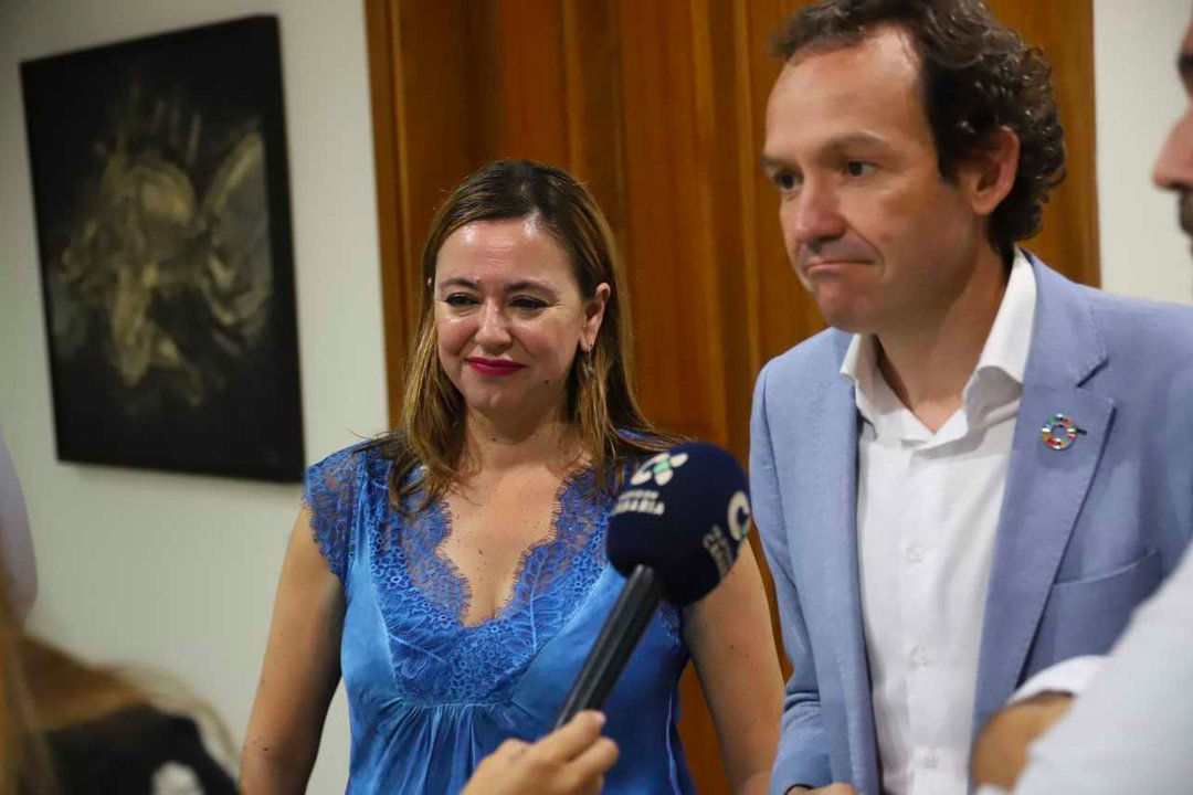 Reunión Marc Pons, Valbuena y la presidenta del Cabildo de Lanzarote
