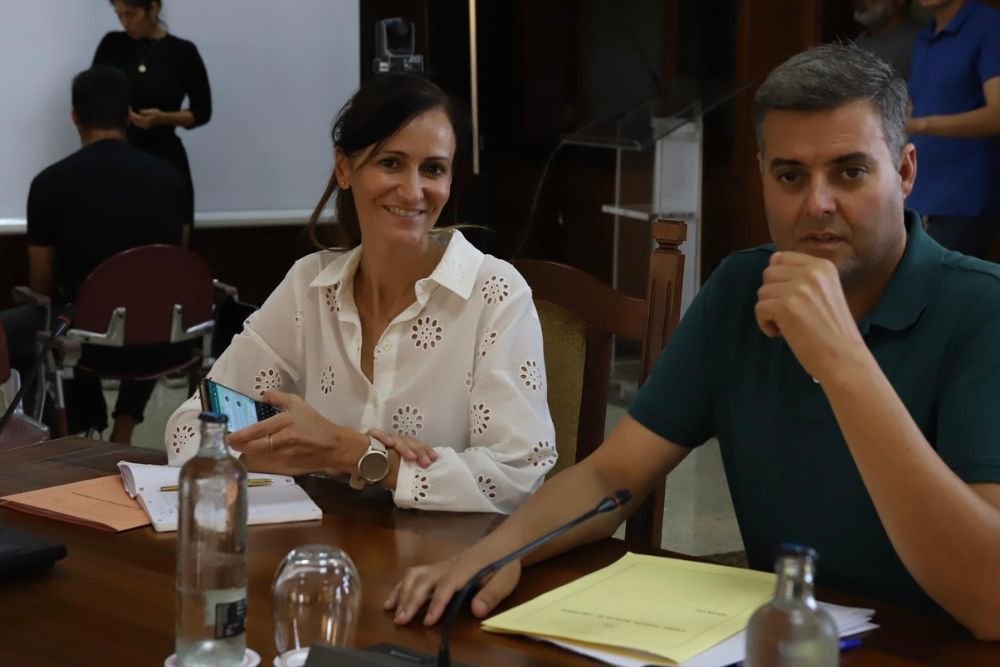 Consejeros del PP en el Cabildo de Lanzarote durante el pleno