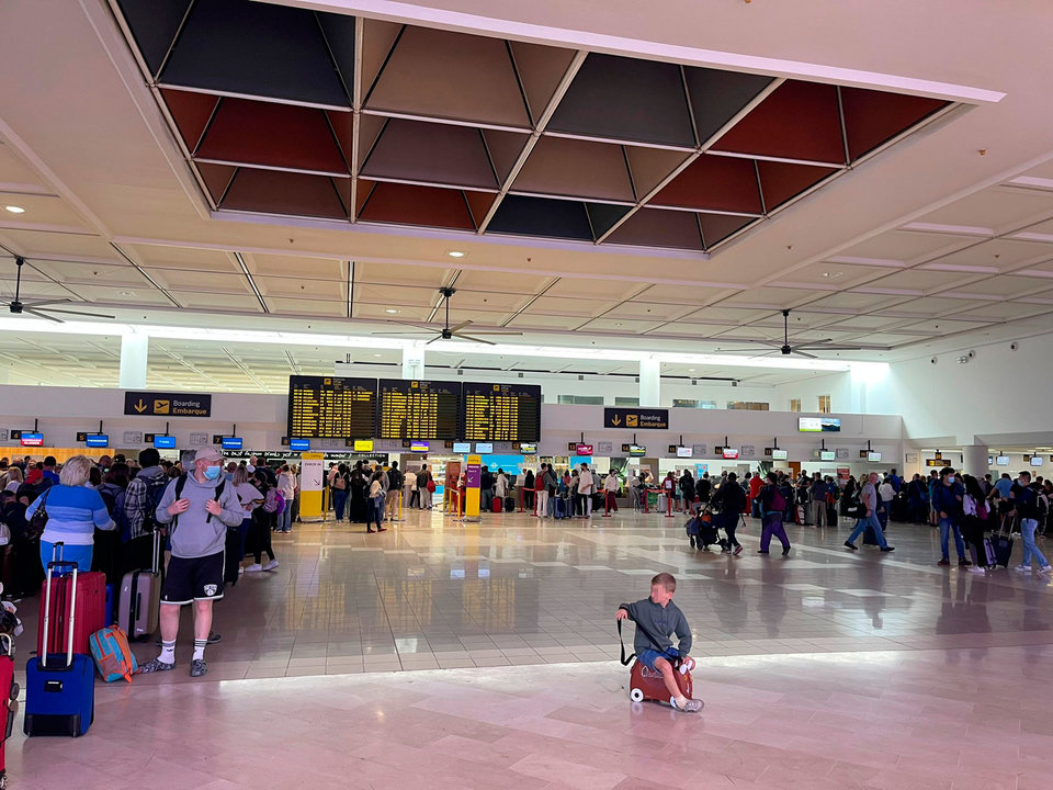 La T1 del aeropuerto César Manrique-Lanzarote