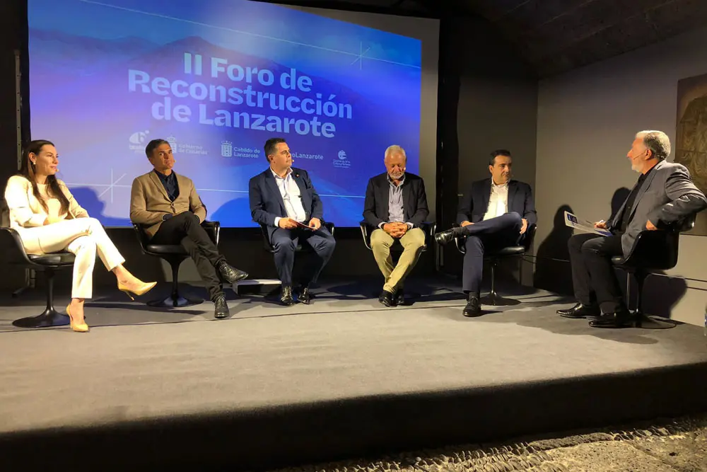 Especialistas en la mesa redonda del II Foro de Reconstrucción de Lanzarote