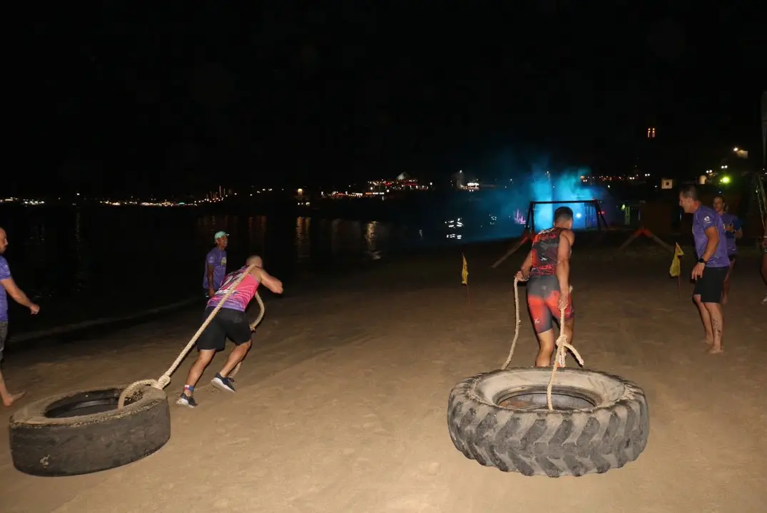 Celebración de la carrera deportiva en Playa Blanca