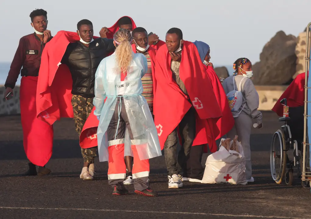 Llegada de personas migrantes a Arrecife (FOTO: Archivo/José Luis Carrasco)