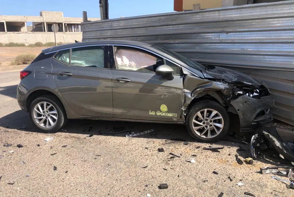 Coche del accidente de tráfico