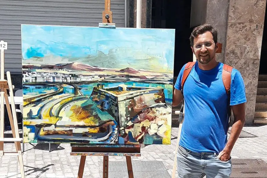 Ganador del concurso de dibujo en Arrecife