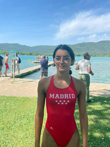La nadadora del ESNA Claudia Pérez