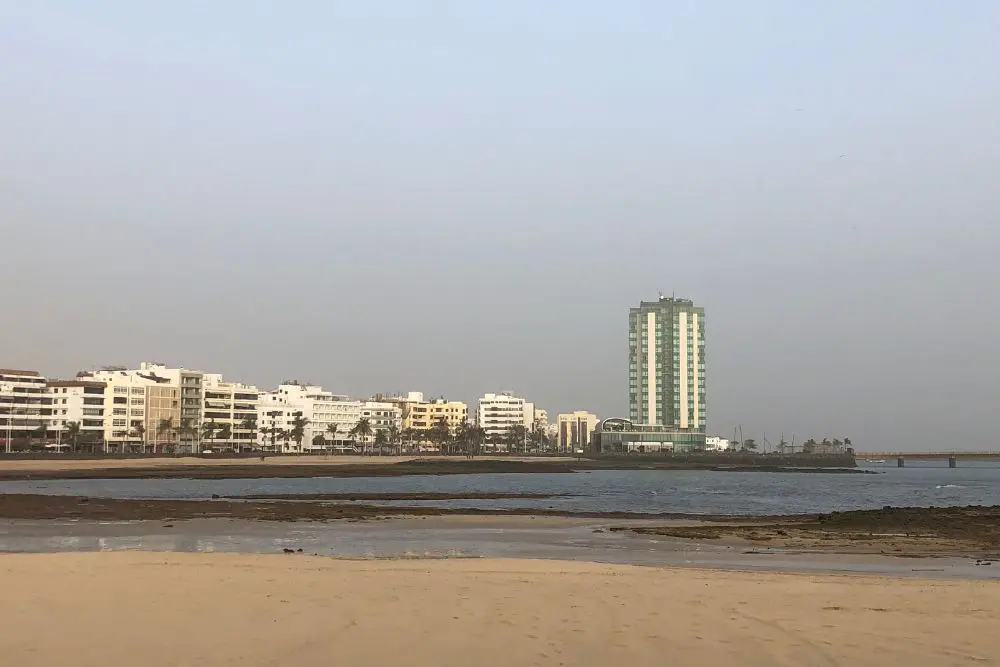 Vista de la playa del Reducto en Arrecife