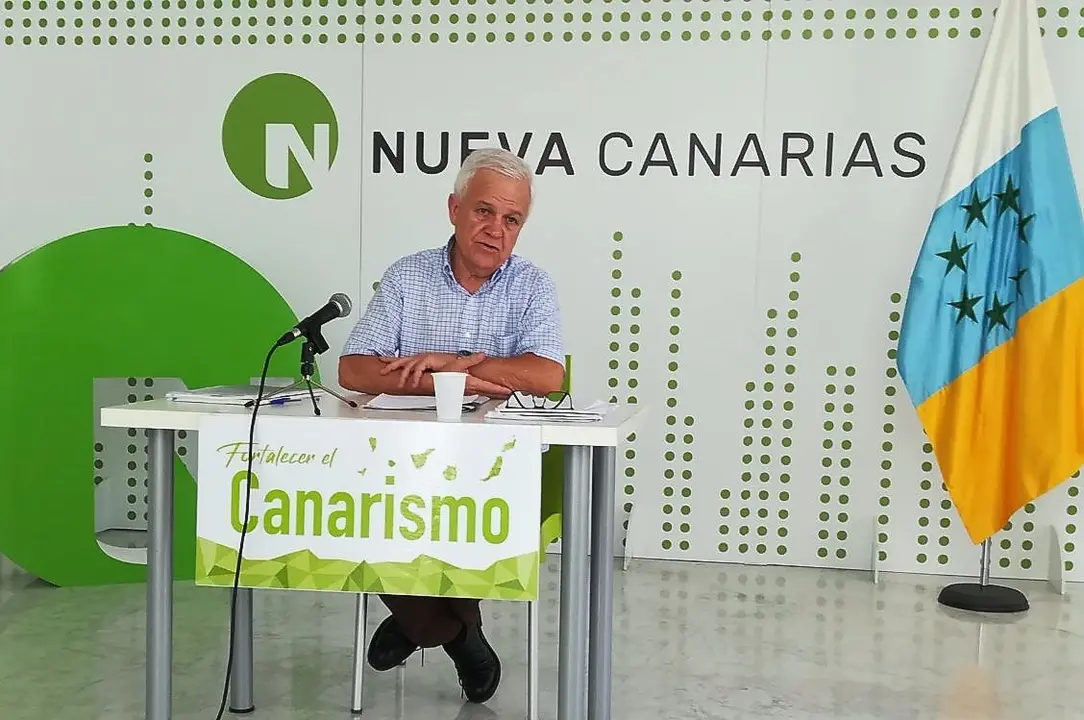 Carmelo Ramírez en la rueda de prensa de este lunes