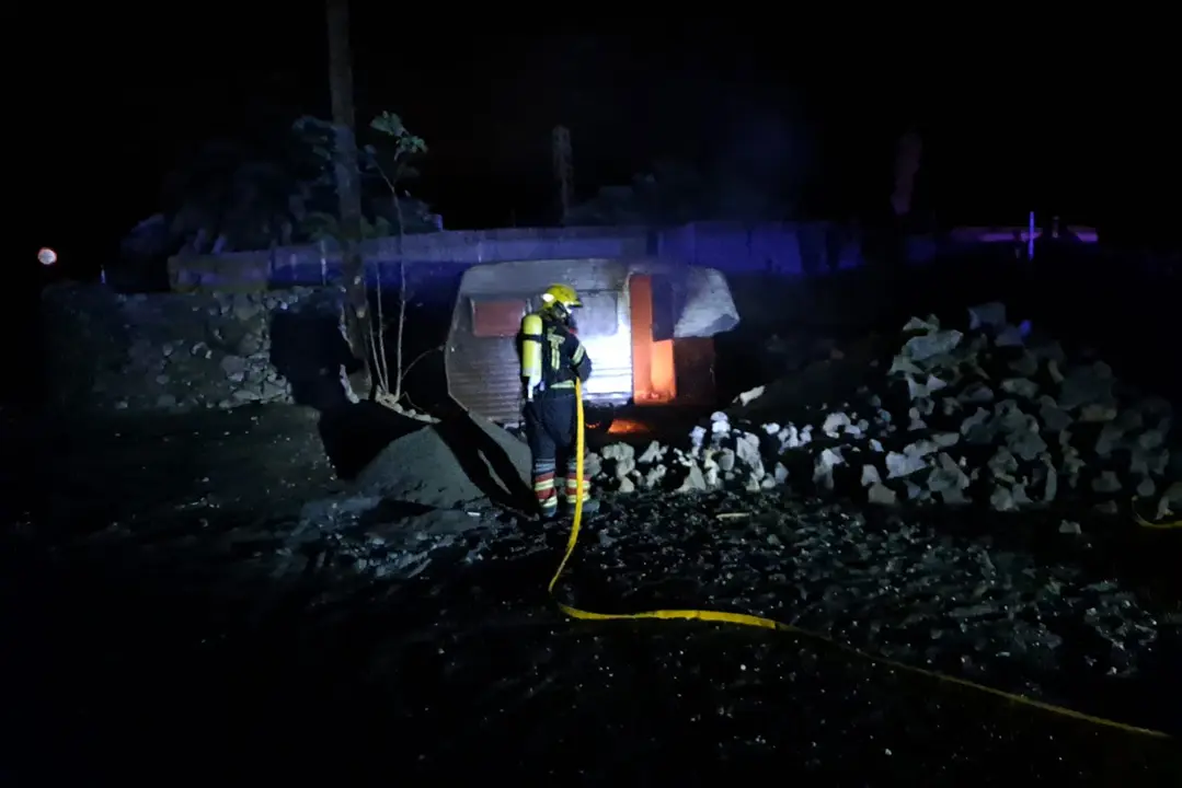 Incendio caravana Arrieta