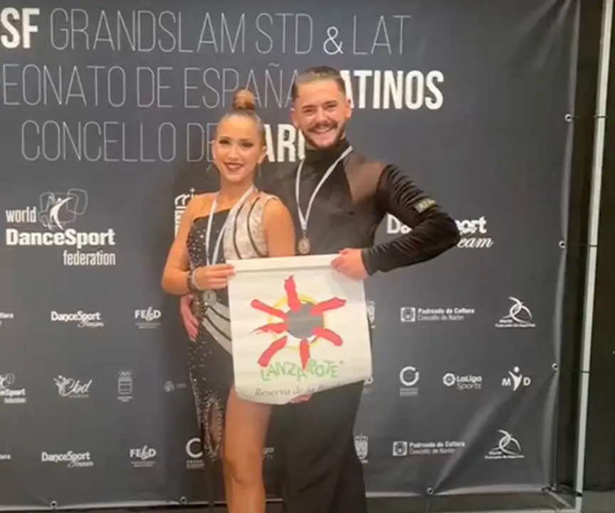 Pareja de baile de Ainara y Marcos