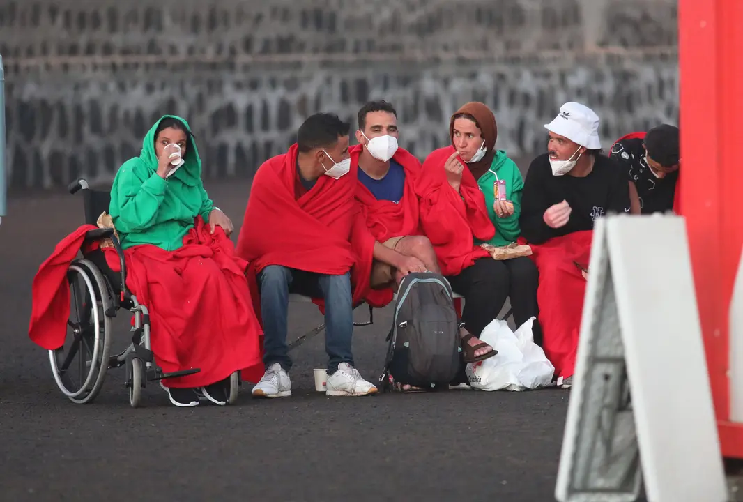 Personas migrantes llegadas el lunes 5 de septiembre (FOTO: José Luis Carrasco)