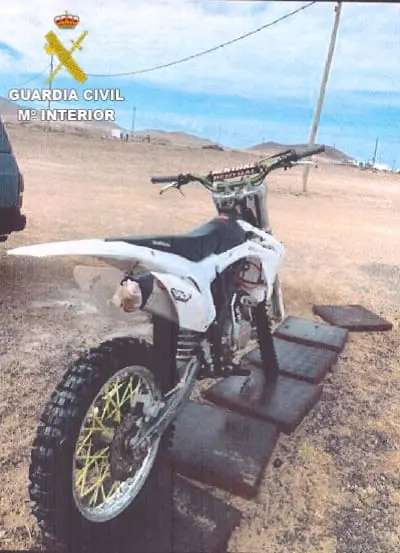 Una de las motos recuperadas