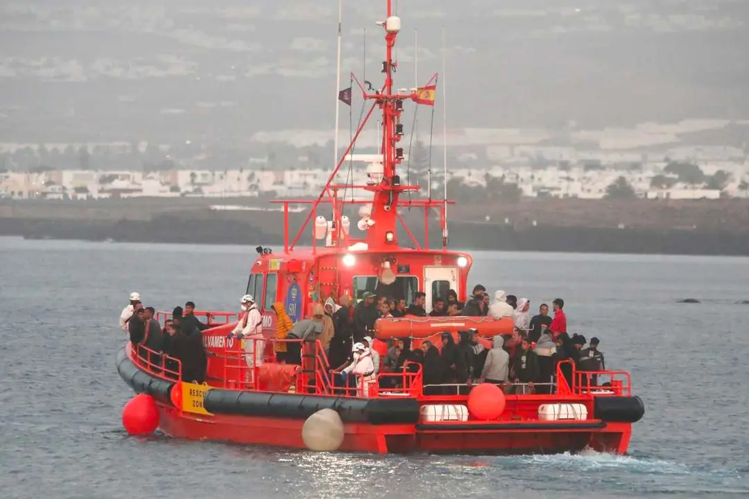 Patera llegada el 5 de octubre al antiguo Muelle Comercial de Arrecife