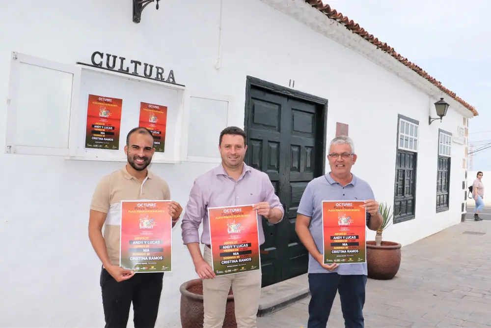 Presentación del concierto de Andy y Lucas en Playa Blanca