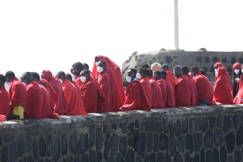 Migrantes llegados hoy a Lanzarote