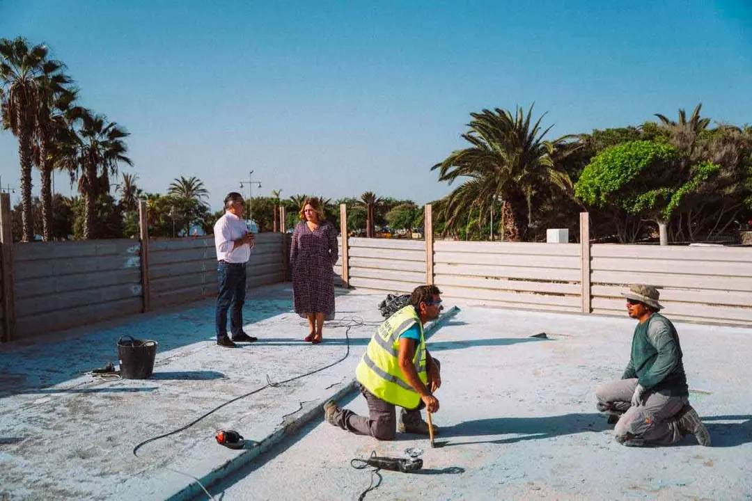 Obras en el Parque Temático de Arrecife