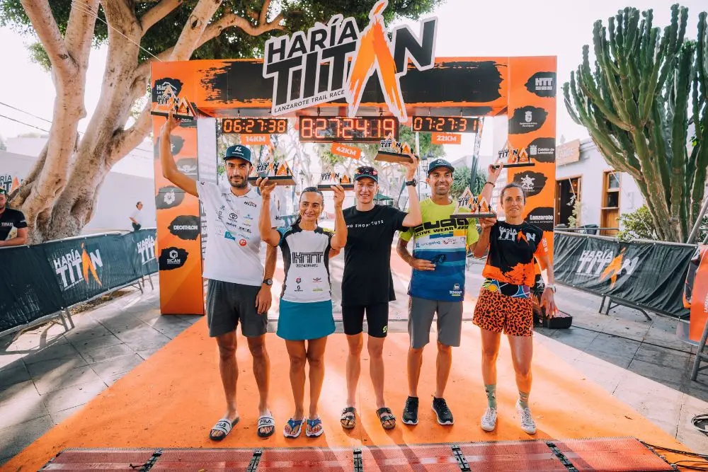 Ganadores de la carrera de montaña Titán Haría