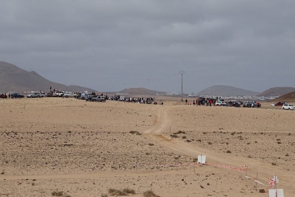 Celebración de un rallye de tierra en Lanzarote