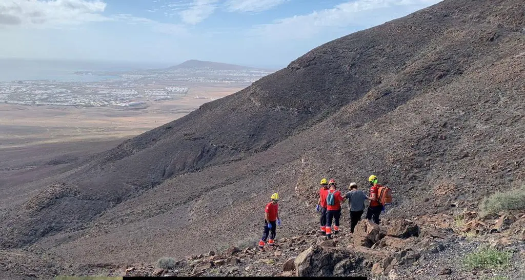 Rescate de la senderista herida