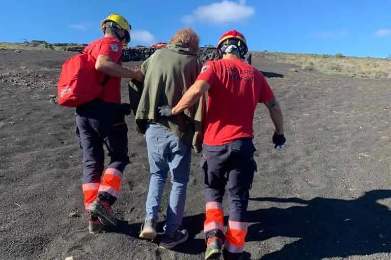 Senderista accidentada