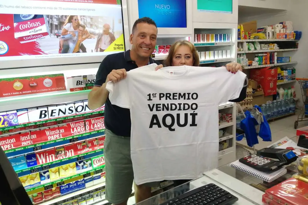 Bazar que vendió El Gordo en Arrecife