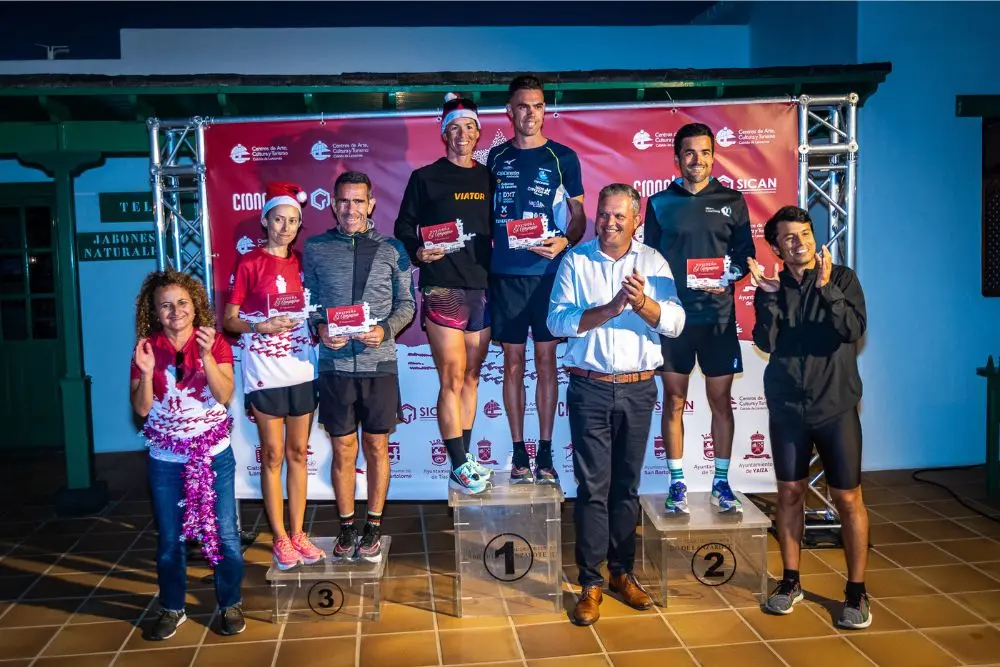 Ganadores de la carrera navideña 
