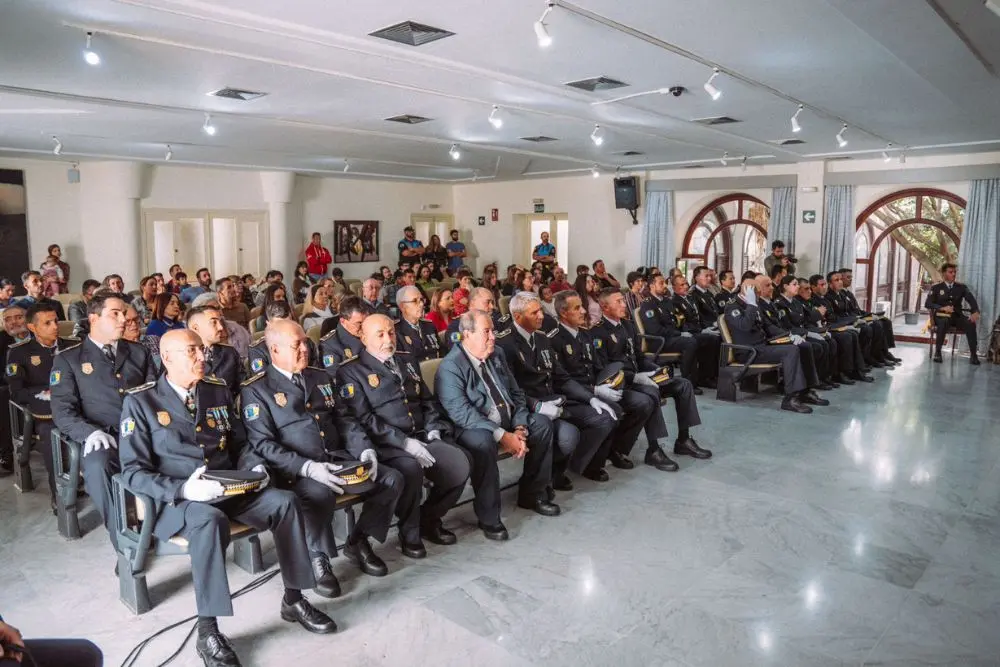 Momento del acto de la Policía Local de Arrecife