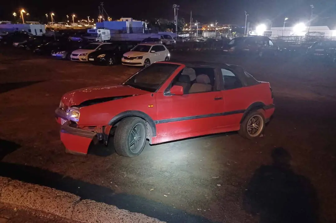 Coche del accidente de tráfico