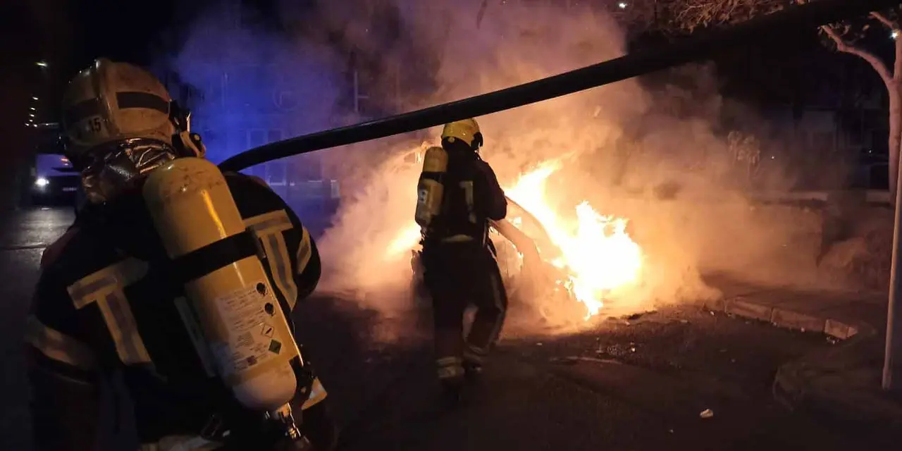 Incendio contenedores en Arrecife