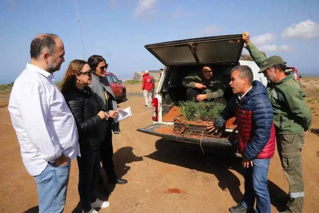 Presidenta María Dolores Corujo y consejero regional de Transición Ecológica, José Antonio Valbuena