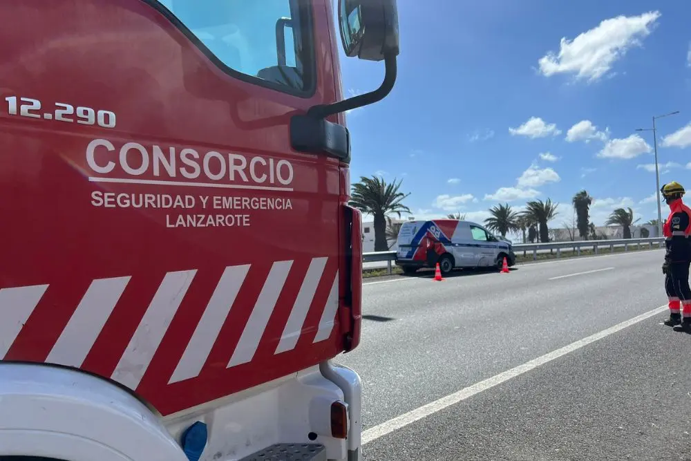 Accidente de tráfico en la autovía