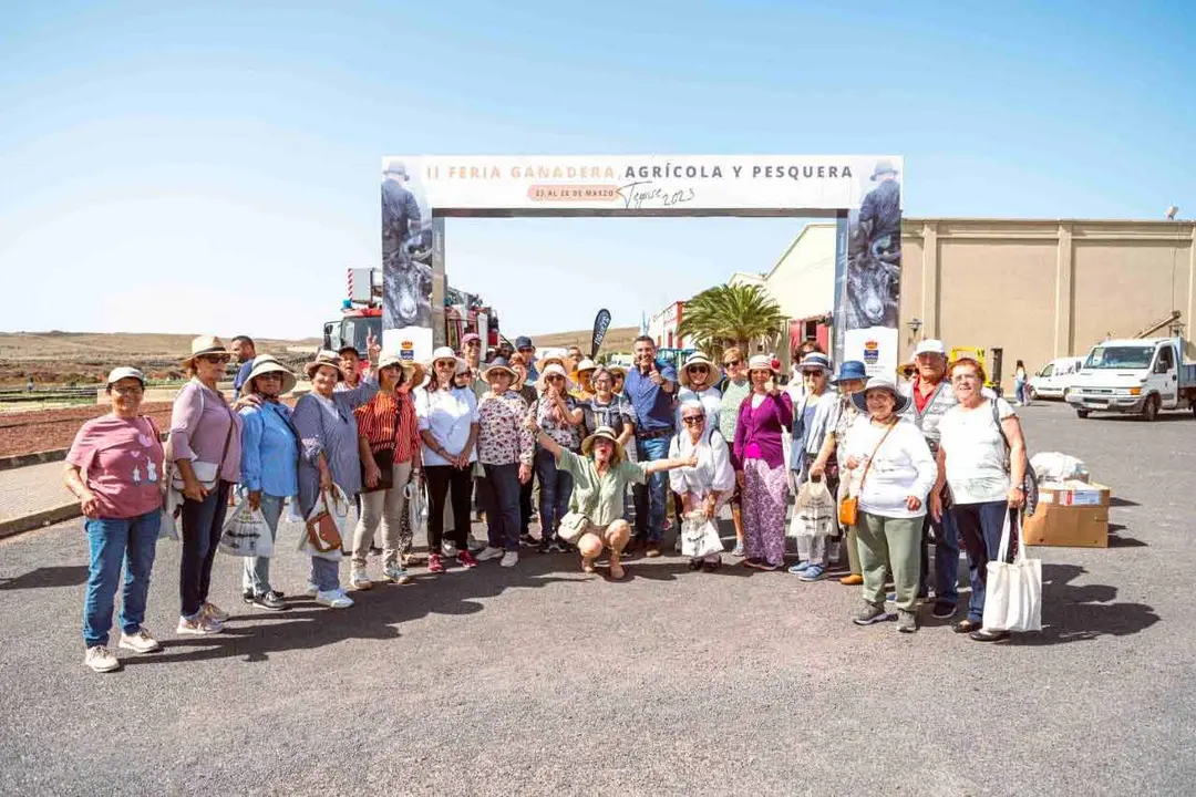 Los mayores de Teguise en la Feria del sector primario