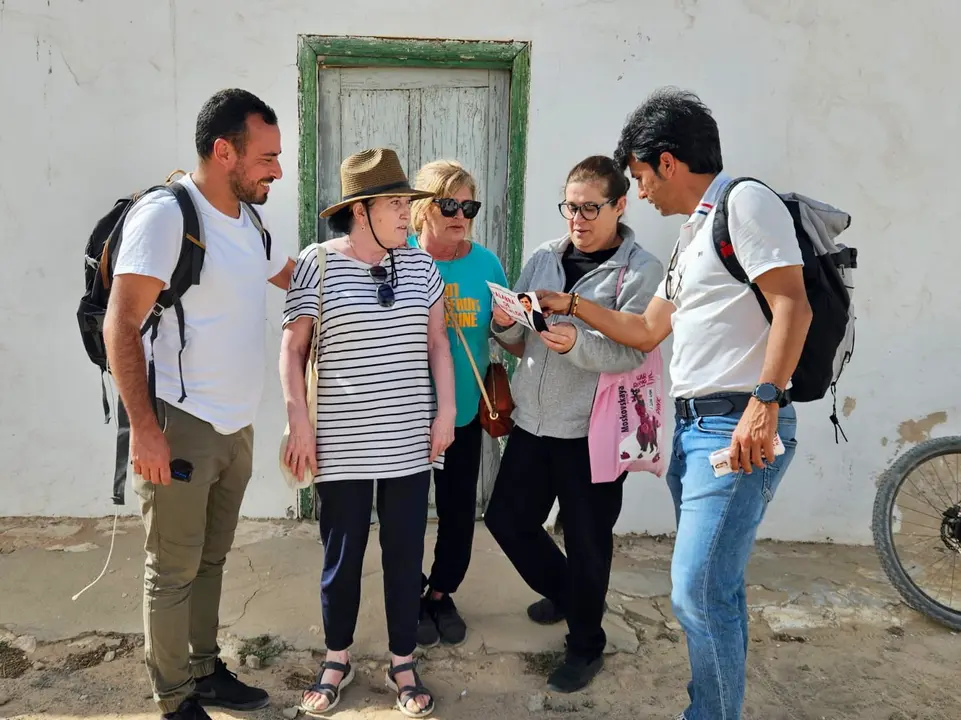 Marcos Bergaz, candidato del PSOE a la alcaldía de Teguise, en La Graciosa