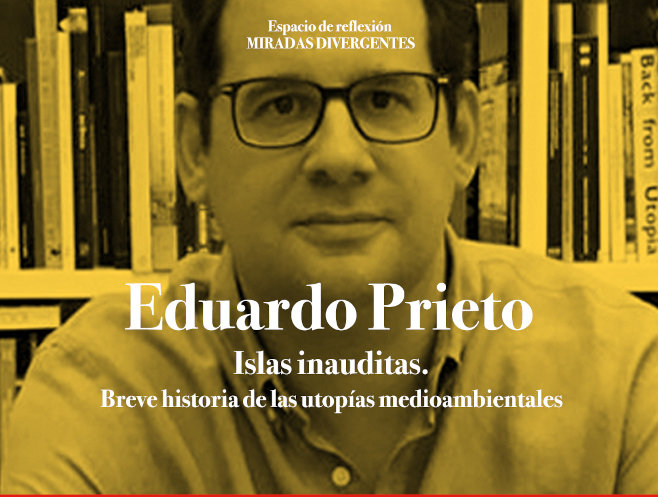 Cartel anunciador de la conferencia de Eduardo Prieto