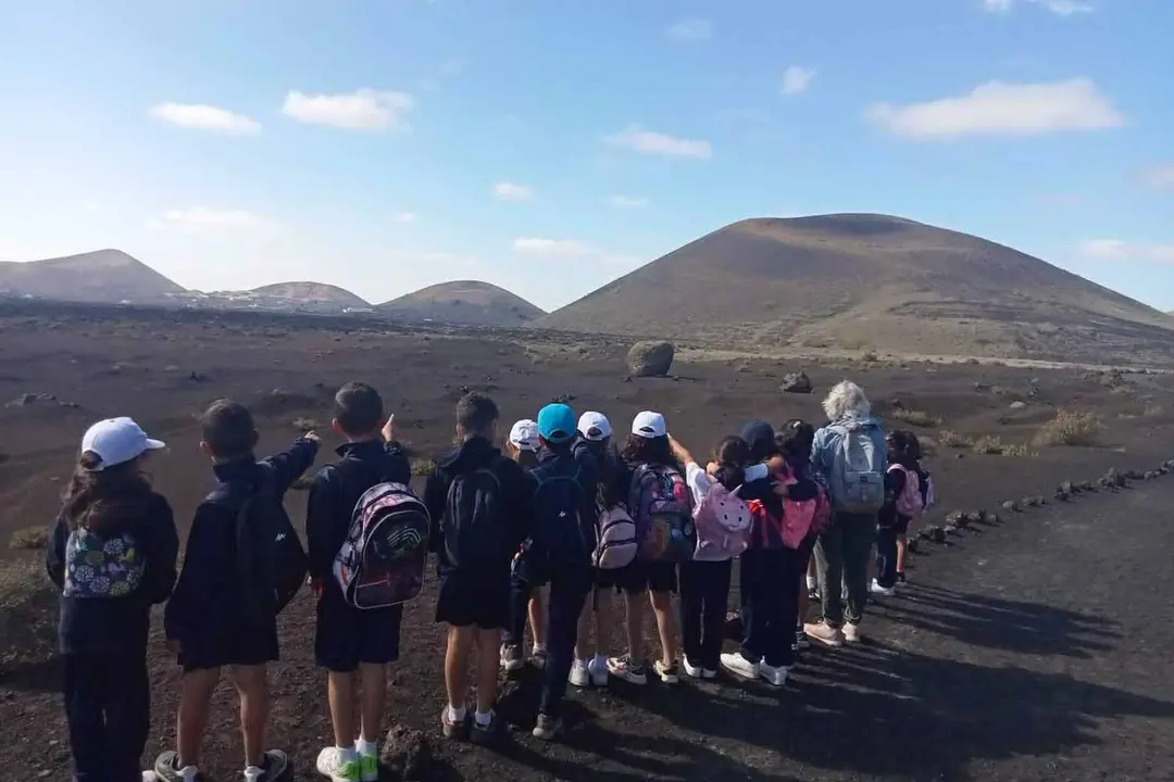 Estudiantes de Tinajo en el proyecto “Conoce tu municipio”. Imágen de archivo.