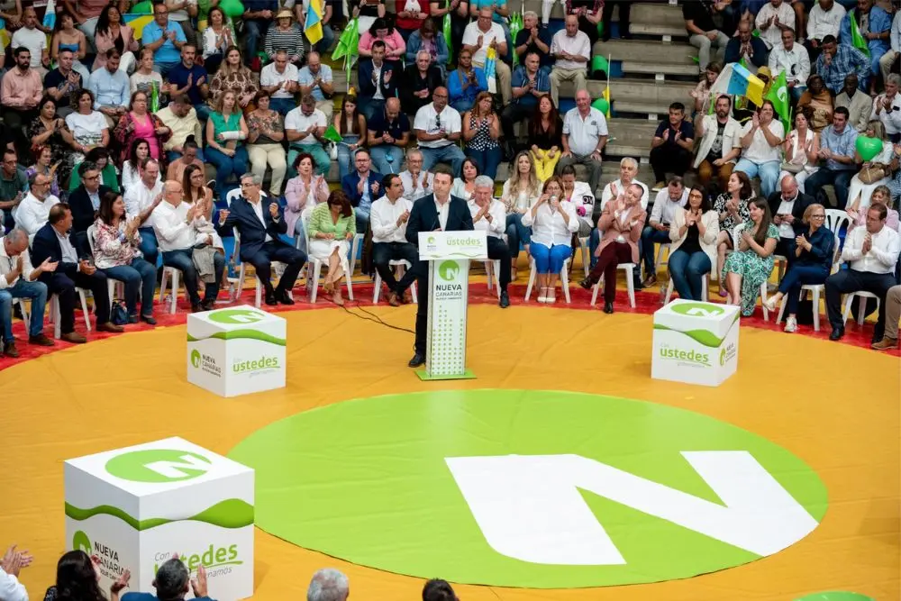 Oscar Noda en la presentación de candidatos de NC