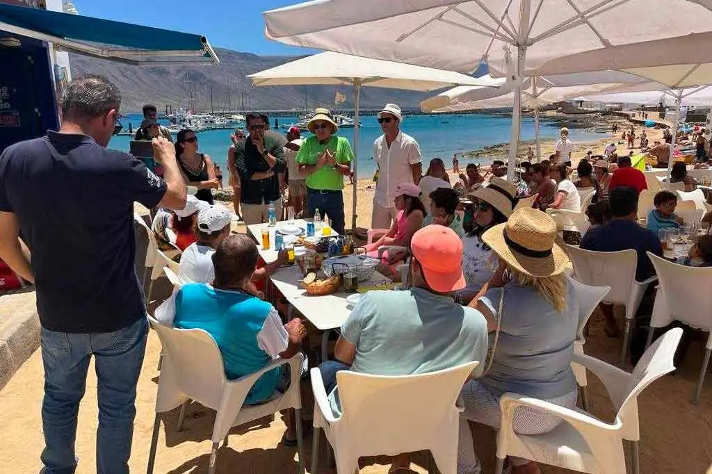 Visita de NC en La Graciosa