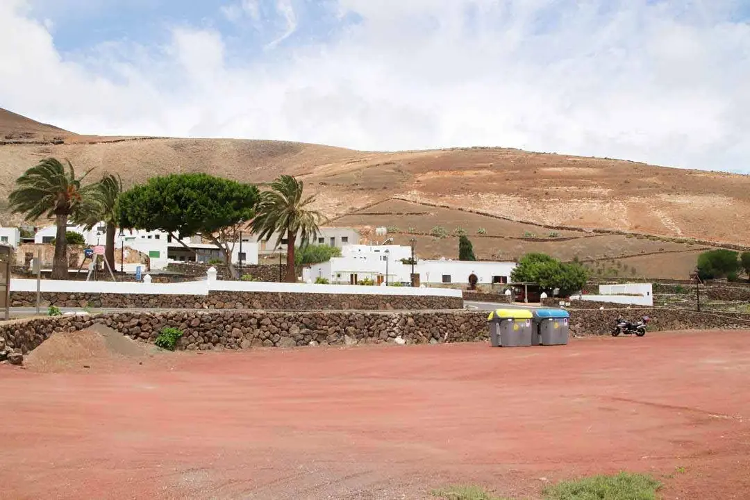 Zona de la nueva cancha multideportiva en Femés