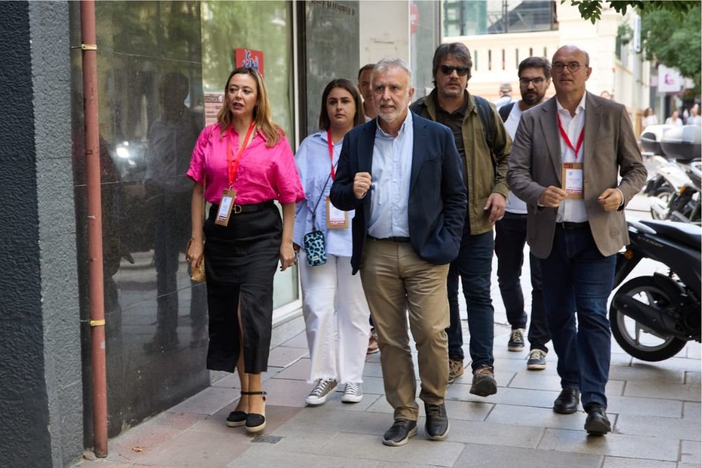 Líderes socialistas en Madrid