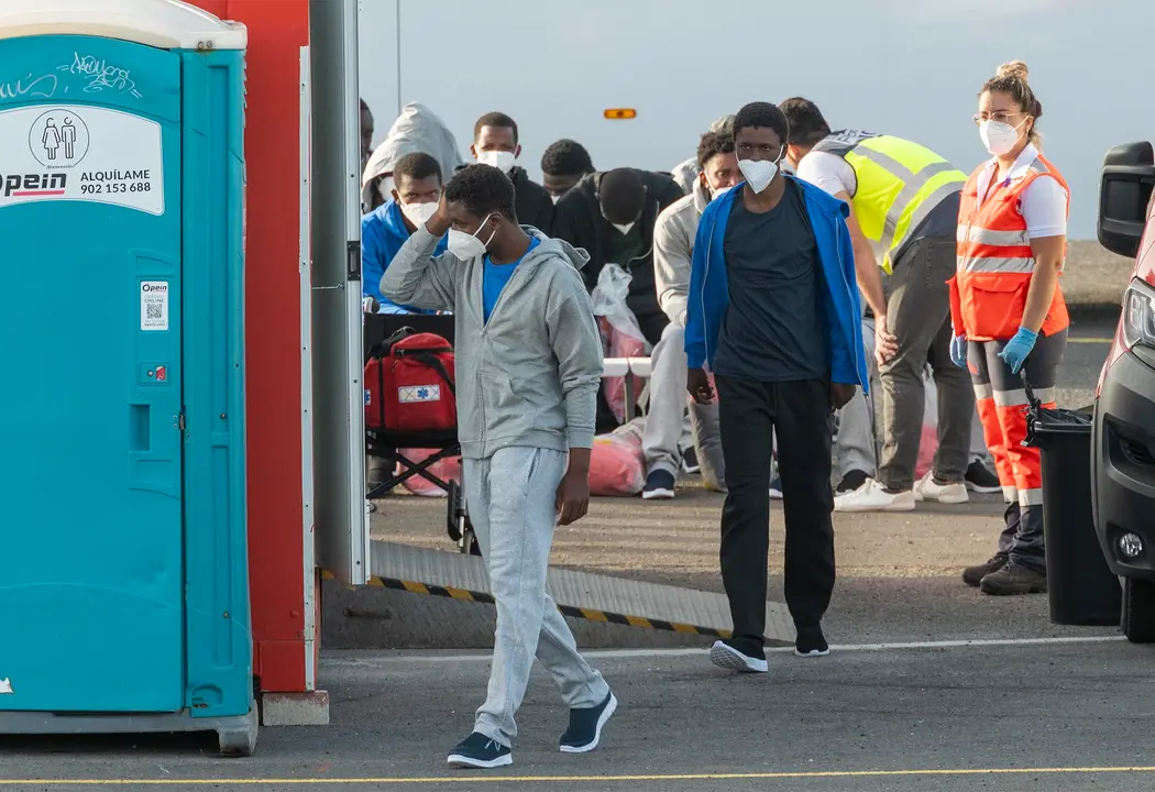 Patera llegada el lunes 26 de junio de 2023 a Lanzarote