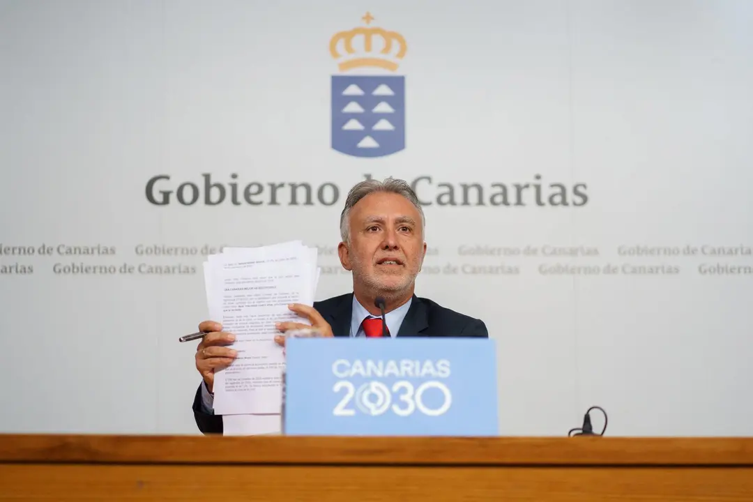 Ángel Víctor Torres, presidente en funciones del Gobierno de Canarias.