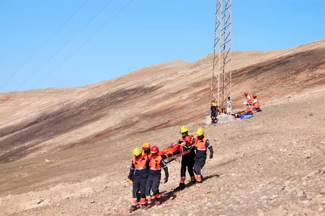 Simulacro de rescate en Yaiza.