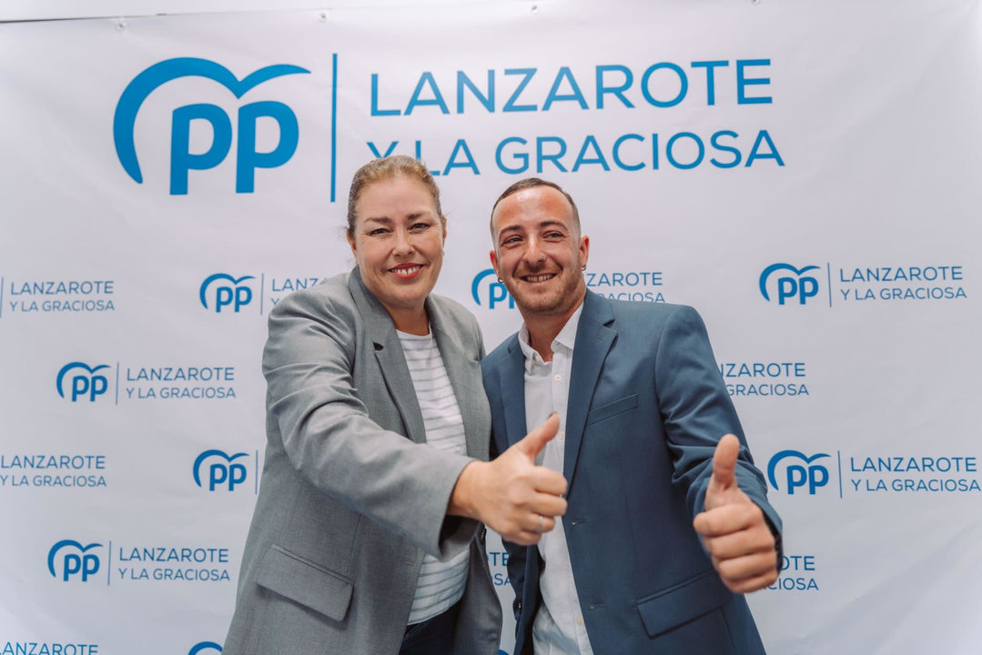 David Álvarez y la presidenta del PP.