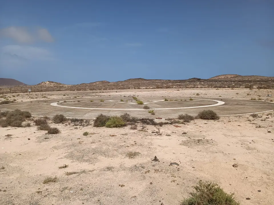 Estado actual del helipuerto de La Graciosa.