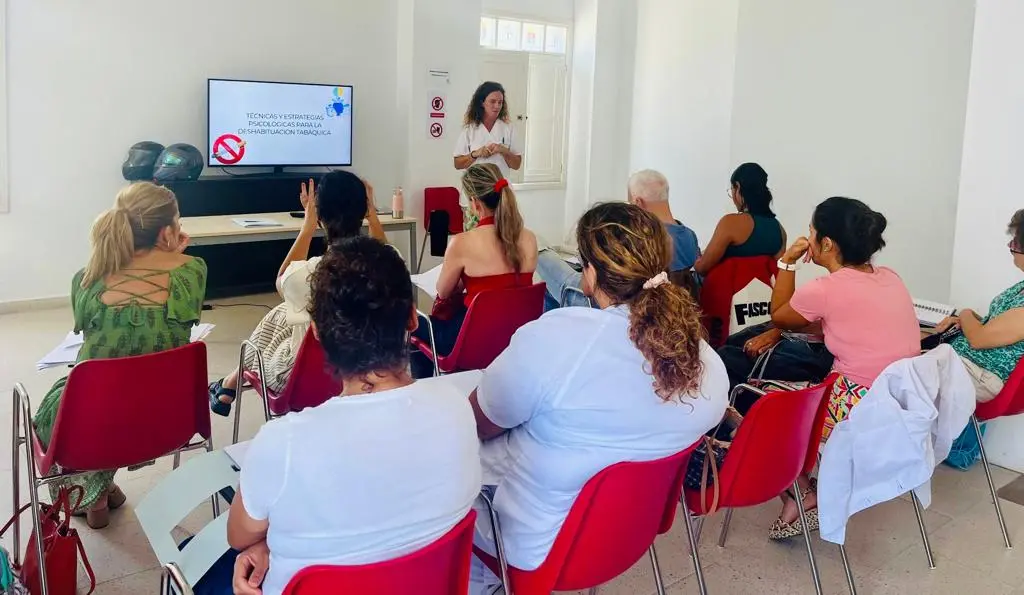 Taller sobre los riesgos del tabaco en Lanzarote.