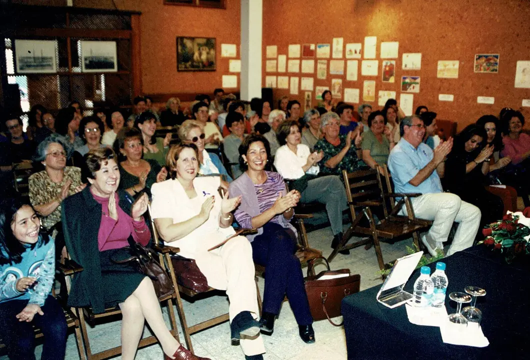 Caridad Romero en un acto de Mararía. Imagen de archivo.